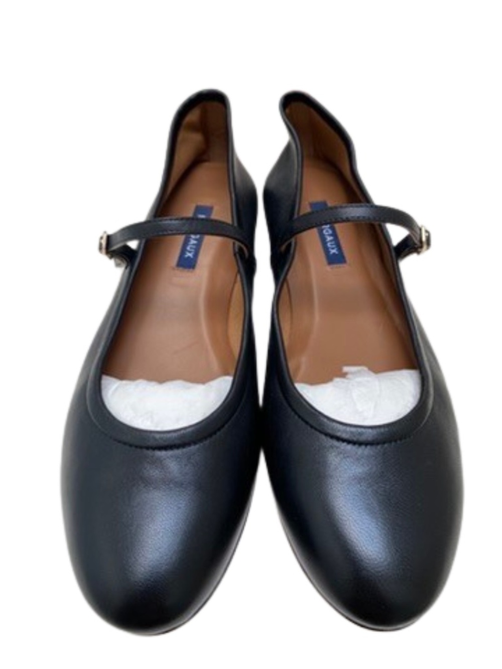 ✨NWOT✨Margaux "The Demi Jane" Flats in Black Nappa Leather
